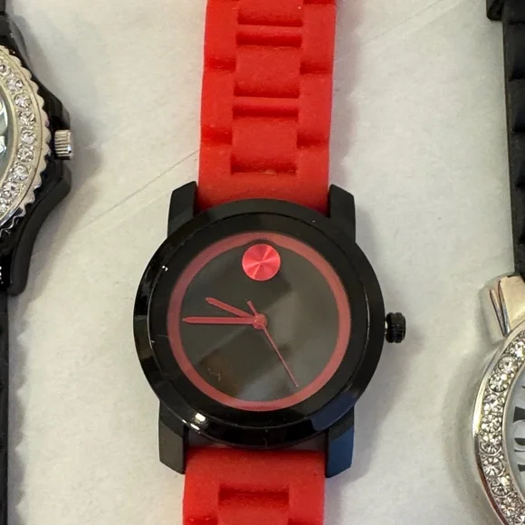 Set of 4 watches with colourful plastic bands. - Picture 3 of 7